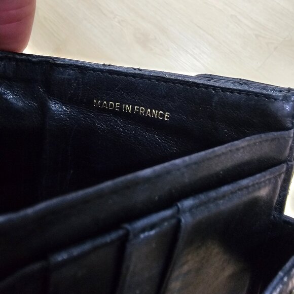 Chanel black genuine leather wallet - Picture 4 of 9